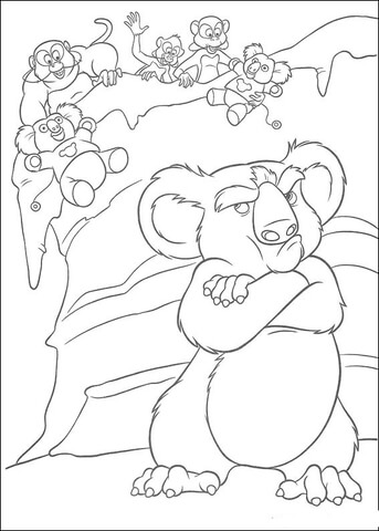 Nigel And The Monkey  Coloring Page